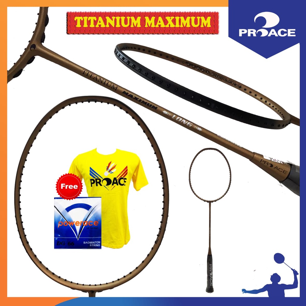 Jual Raket Badminton Proace Titanium Maximum | Shopee Indonesia