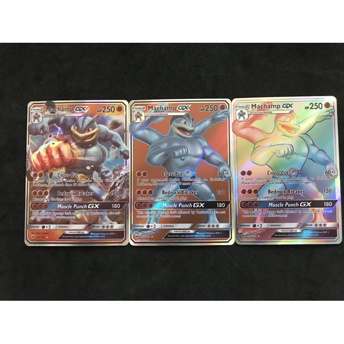 Jual Kartu Pokemon TCG Sun&Moon Machamp GX FULLSET (3 kartu) | Shopee ...