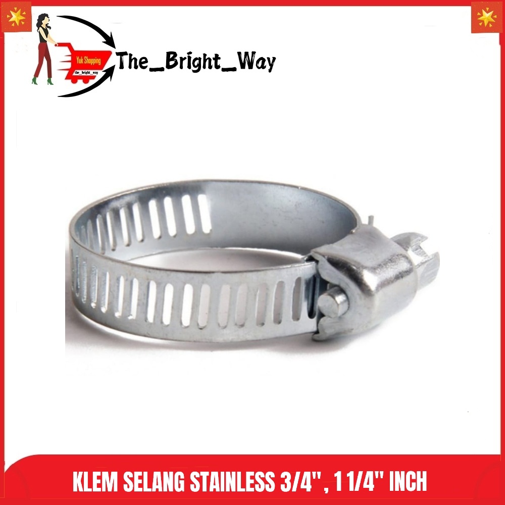 Jual Klem Selang Hose Clamp Stainless Berkualitas 3 4 1 1 4 Inch