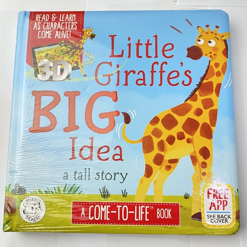 Jual Little Giraffe’s Big Idea Little Hippo Magic Book 4D pop up AR 3D ...
