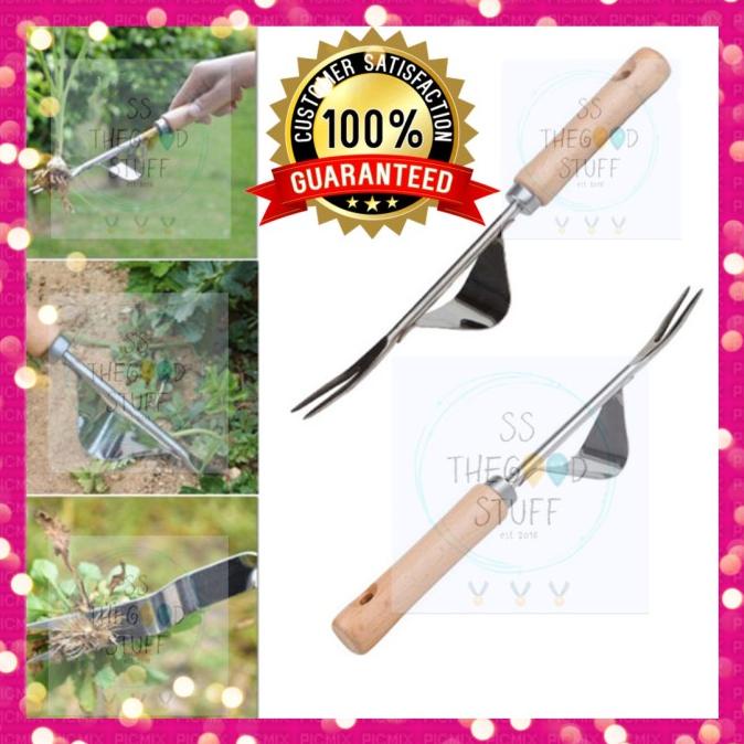 Jual Alat Pencabut Rumput Liar Manual Garpu Weeder Stainless ...