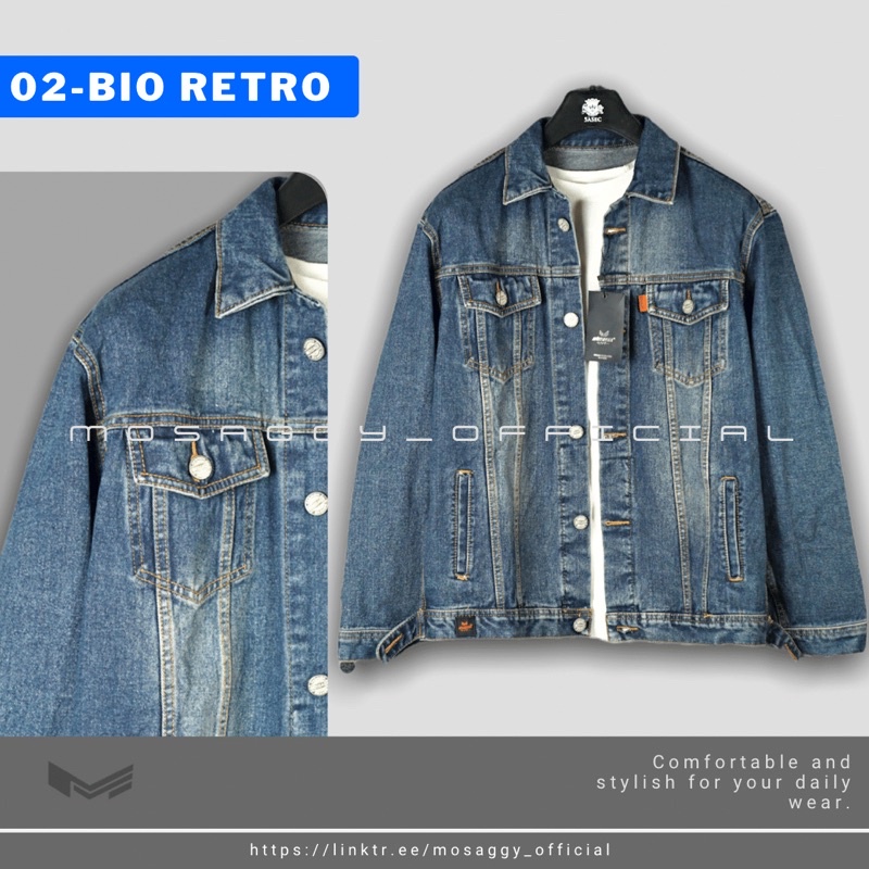 Jual JAKET DENIM MOSAGGY | JAKET JEANS SOBEK | JAKET JEANS DISTRO
