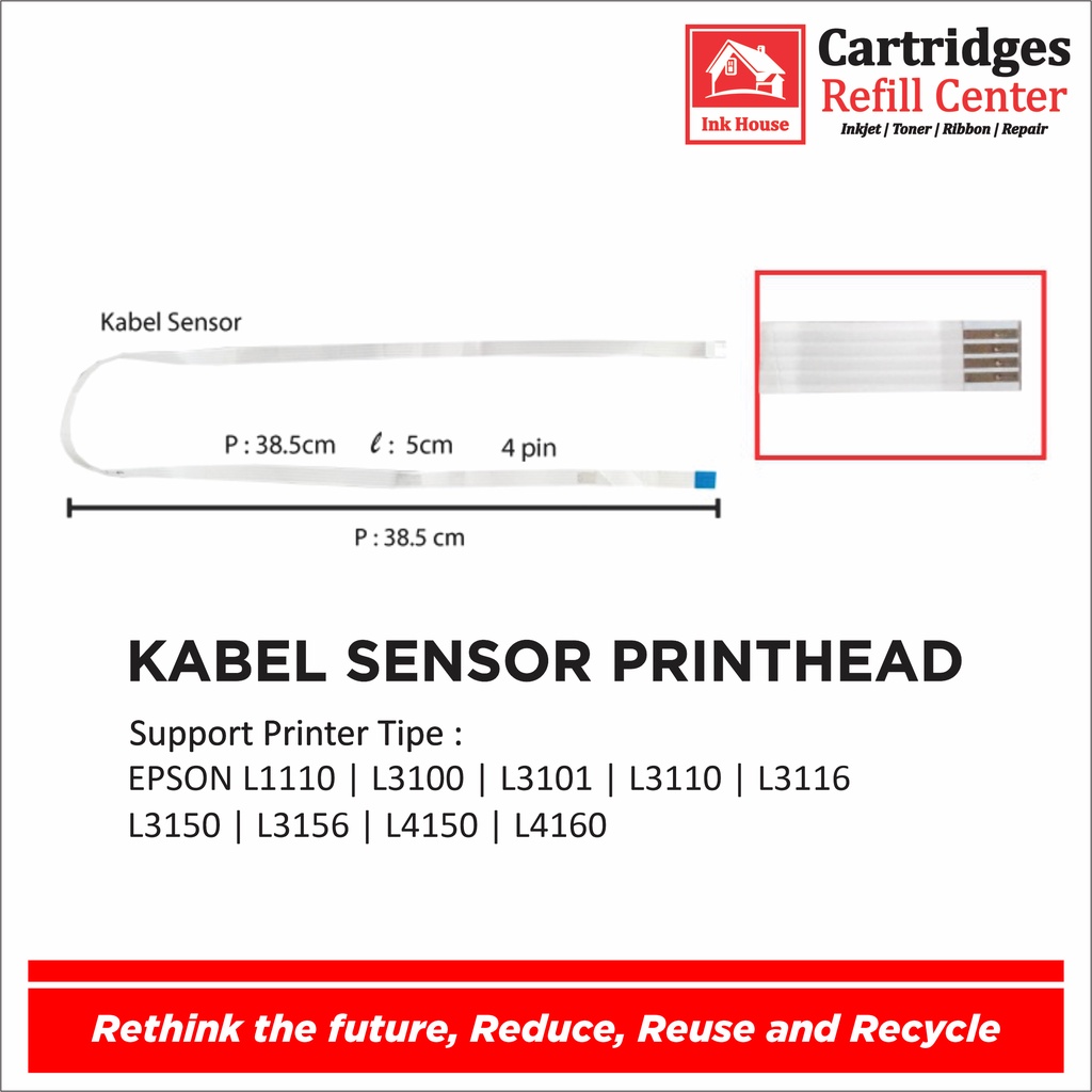 Jual Kabel Sensor Printhead L1110 L3110 L3150 L4150 Shopee Indonesia 5589