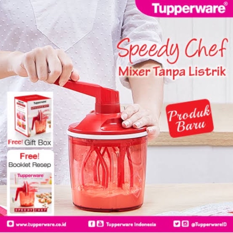 Jual Tupperware Speedy Chef / Mixer Tanpa Listrik Tupperware | Shopee ...