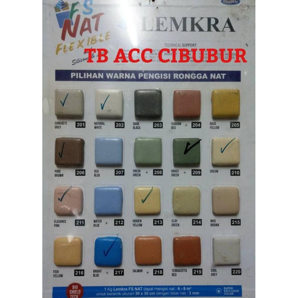 Jual Lemkra Fs Nat Semen Pengisi Nat Keramik Parts Shopee Indonesia