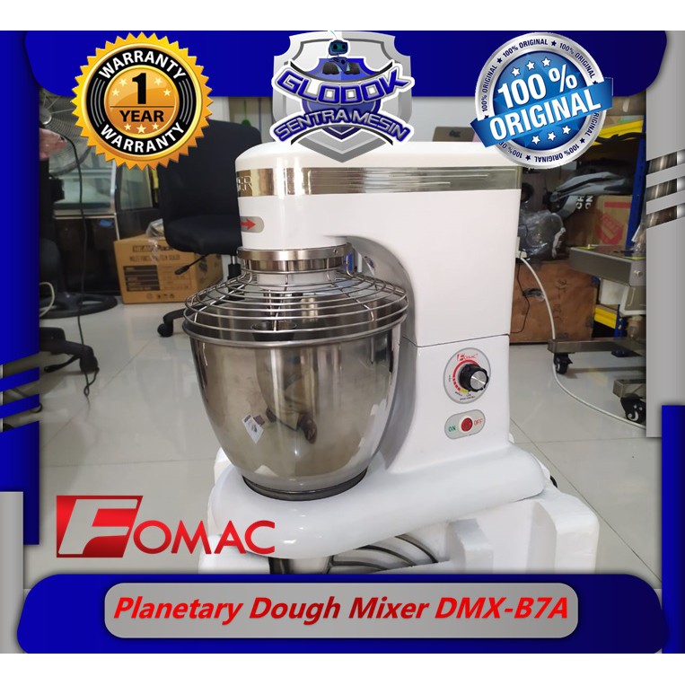 Jual Planetary Dough Mixer Mesin Pengaduk Adonan 7 Liter DMX-B7A FOMAC ...