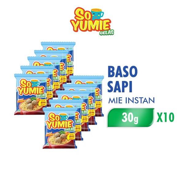 Jual So Yumie Mie Gelas Baso Sapi 30 Gr Isi 10 Pcs Shopee Indonesia