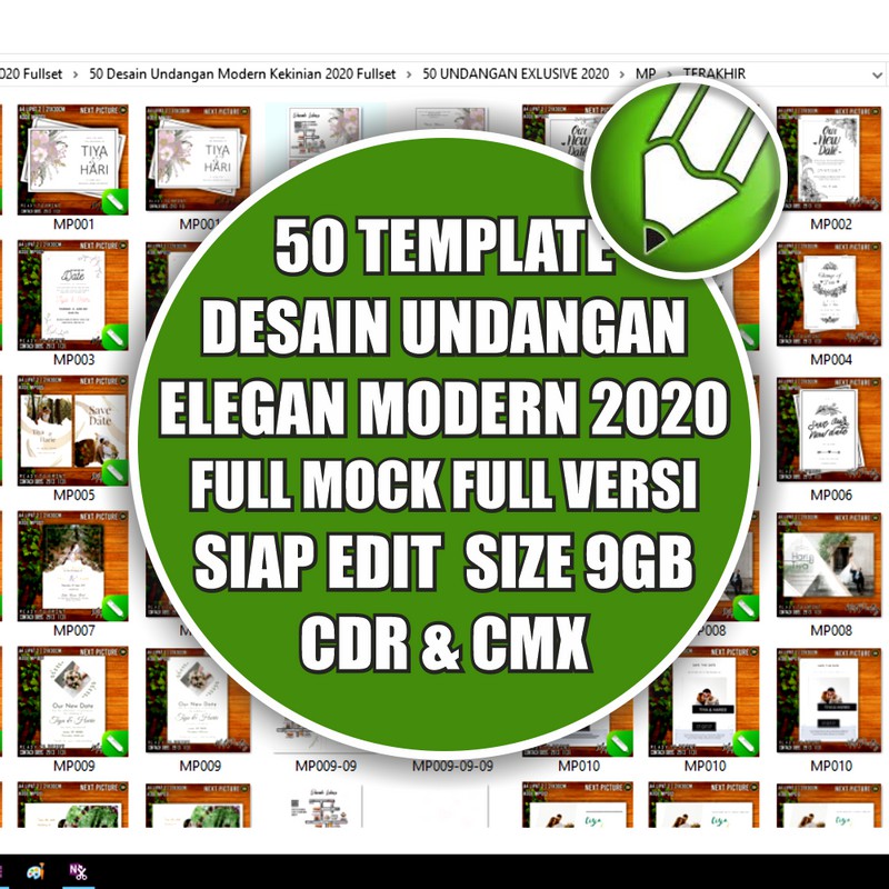 Jual ID18904 - 50 Undangan Kekinian V.1 | Koleksi Template Undangan ...