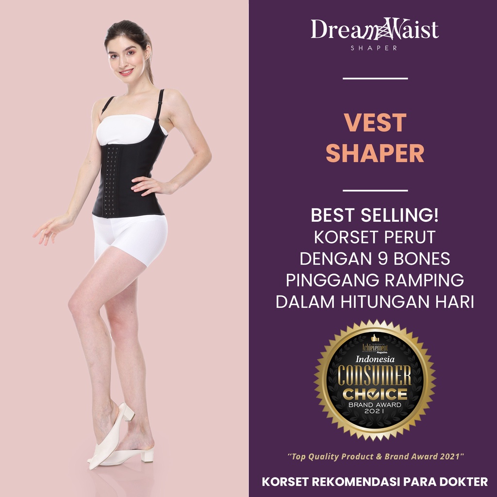 Dream Waist Shaper Vest size M, Fesyen Wanita, Pakaian Wanita, Atasan di  Carousell