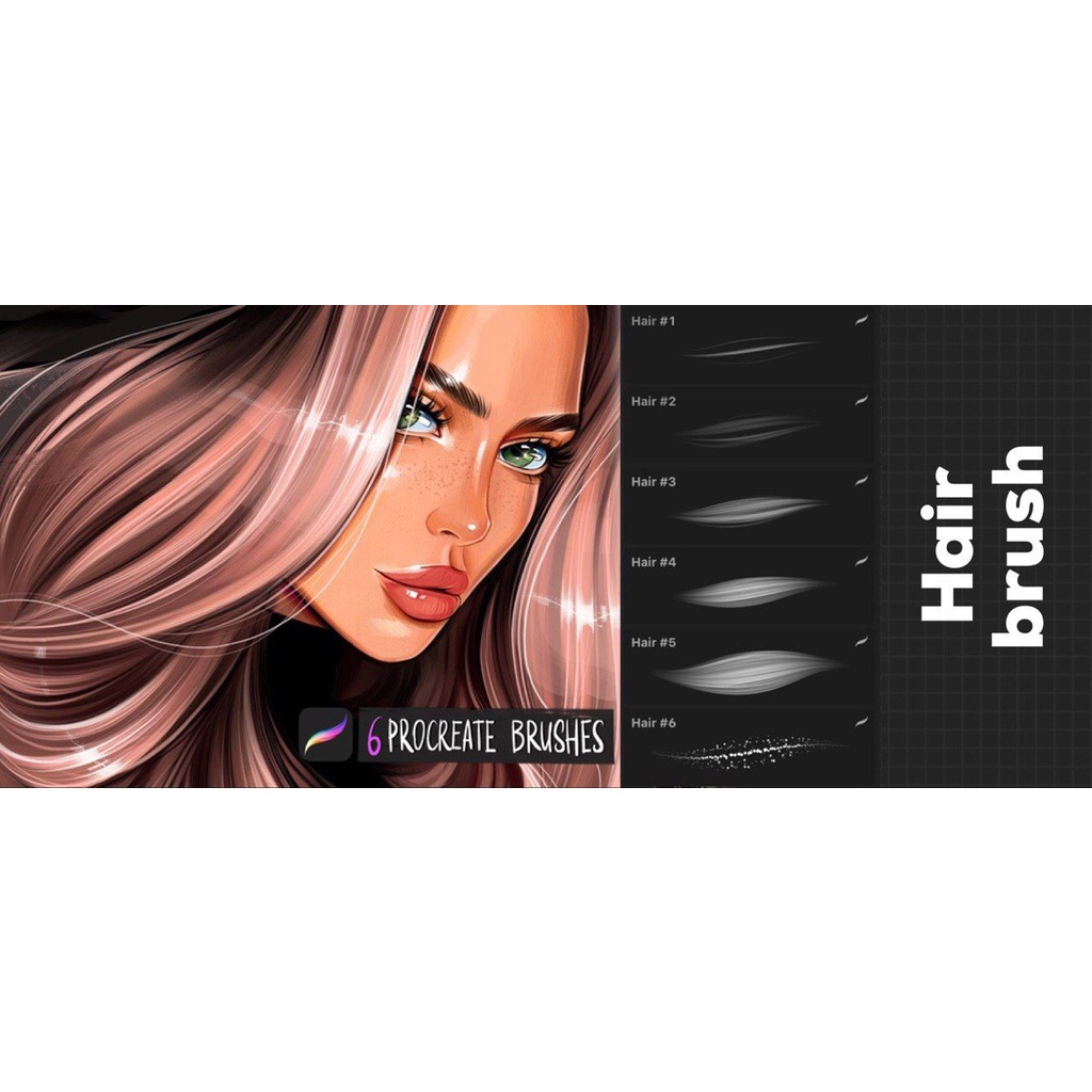 Jual Procreate Brush - Hair Brushes for Procreate | Shopee Indonesia