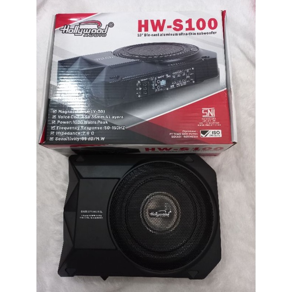 Jual Subwoofer Aktif Kolong Jok Mobil Hollywood Hw S Buil In Power