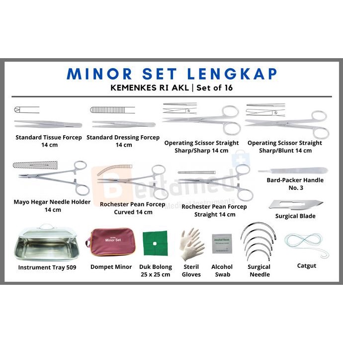 Jual Minor Set Lengkap / Set Bedah Minor Lengkap | Shopee Indonesia