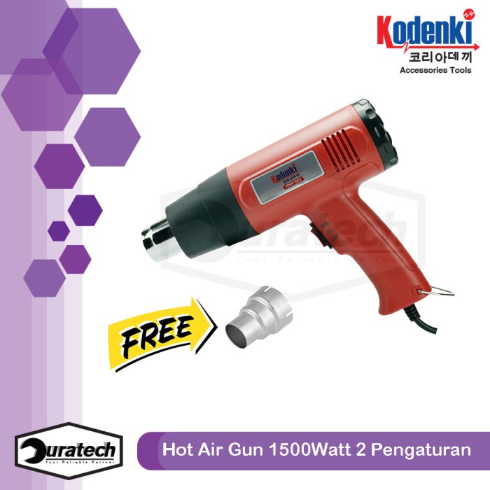 Jual Mesin Pemanas Heat Gun Hot Gun Kodenki Watt Heatgun Air