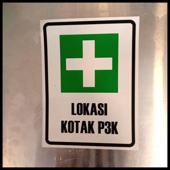 Jual Sign Sticker Lokasi Kotak P K Uk X Cm K Rambu Safety Shopee