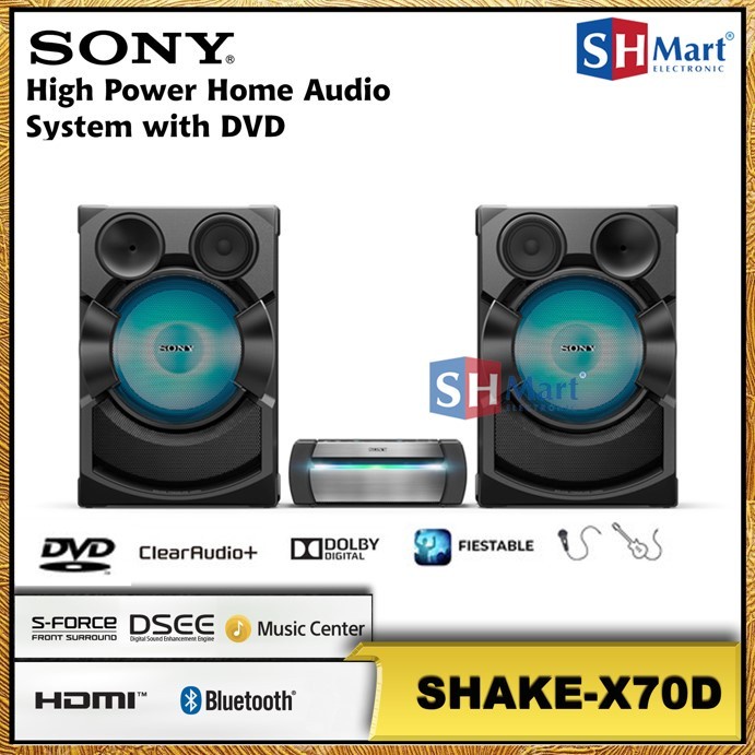 Jual SONY COMPO HOME AUDIO SYSTEM WITH DVD BLUETOOTH SHAKE-X70D SHAKE ...