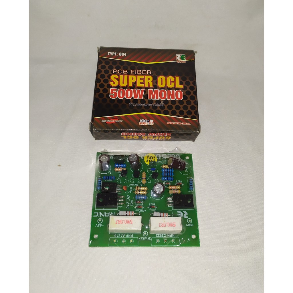 Jual Kit Ranic Kit Power Driver Super OCL 500W MONO Pcb Fiber-804
