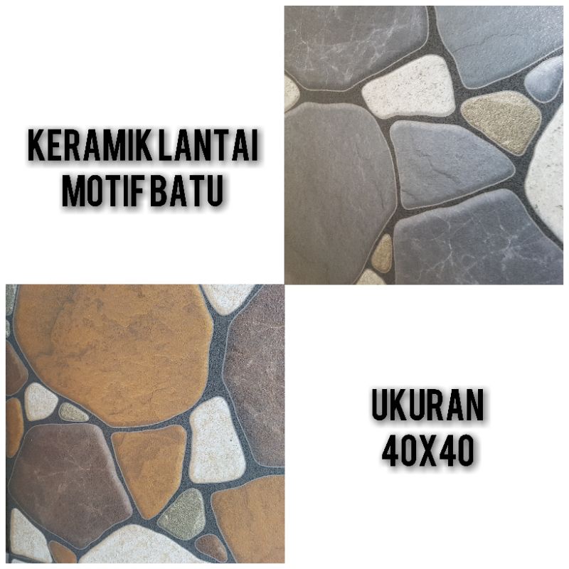 Jual Keramik Lantai Motif Batu Ukuran 40x40 Shopee Indonesia