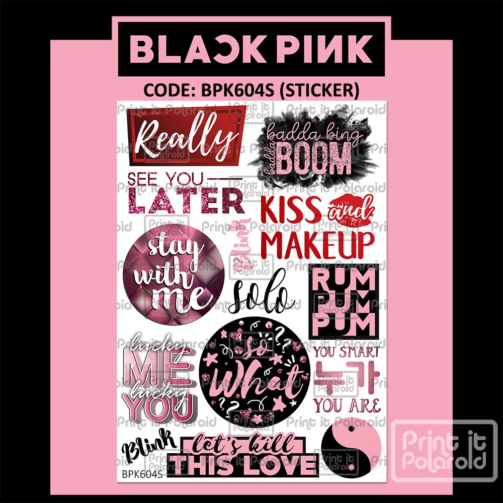 Jual STIKER casing hp buku diy sticker kpop korea black pink venom ...