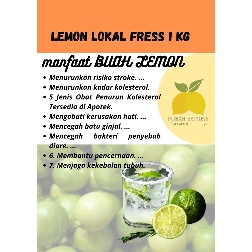 Jual Buah Jeruk Lemon Lokal Fress 1kg Murah Shopee Indonesia