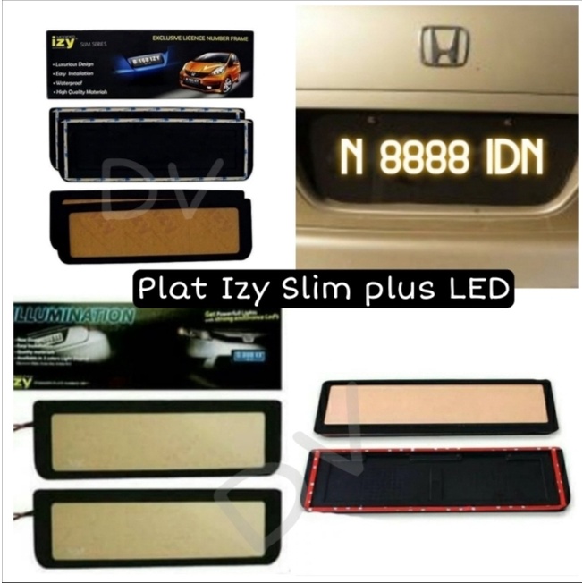 Jual Cover Plat Nomor Izy Universal Plat Nomor Izy Plus Led Universal