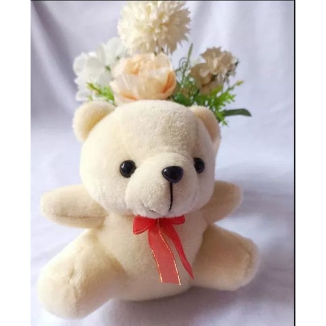 Jual boneka beruang lucu 15cm/boneka tedhy bear/boneka capit/boneka ...