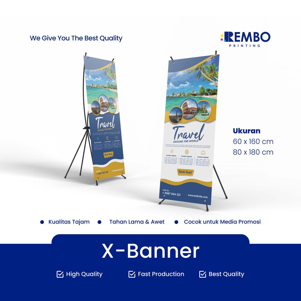 Jual CETAK X-BANNER / STAND BANNER / STANDING BANNER MURAH | Shopee