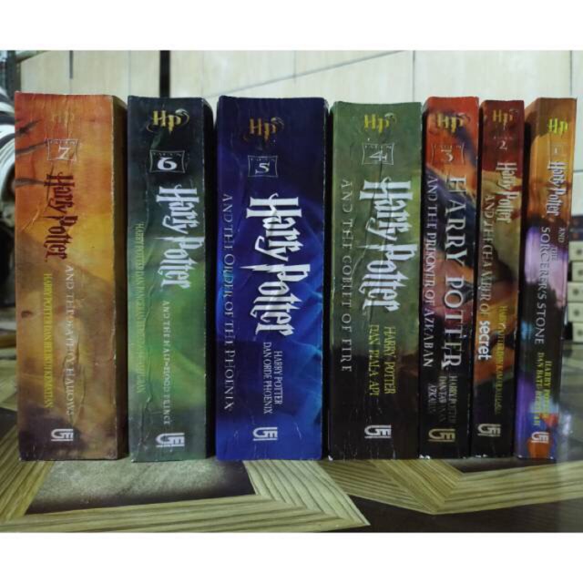 Jual Novel PAKET HARRY POTTER 7 BUKU Indo & Inggris - J. K Rawling ...