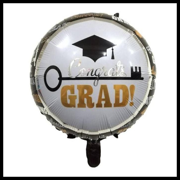 Jual Produk Terbaik Balon Foil Bulat Wisuda / Graduation / Congrats ...