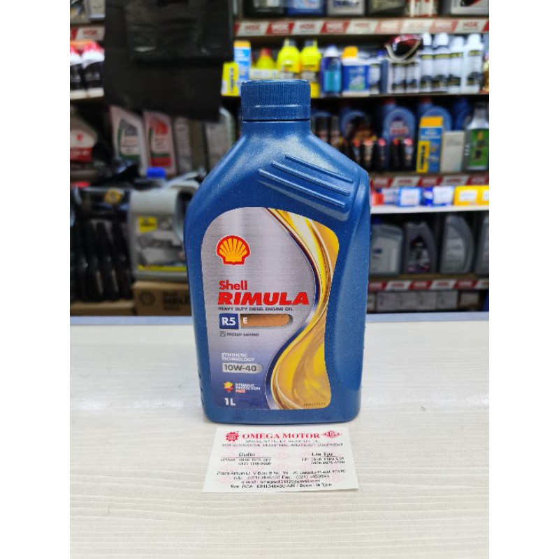 Jual shell rimula R5E 10w40 1liter (original hongkong asli 100% ...