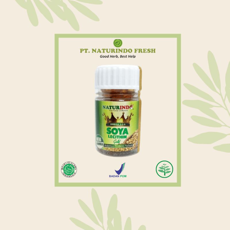 Jual SOYA LECITHIN GOLD OBAT HERBAL NATURINDO (OMEGA 369) KAPSUL