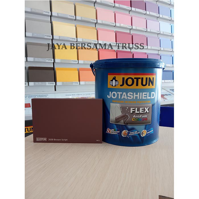 Jual Jotun Jotashield Flex 25lt Brown Scriptcat Tembok Eksterior Shopee Indonesia 6009