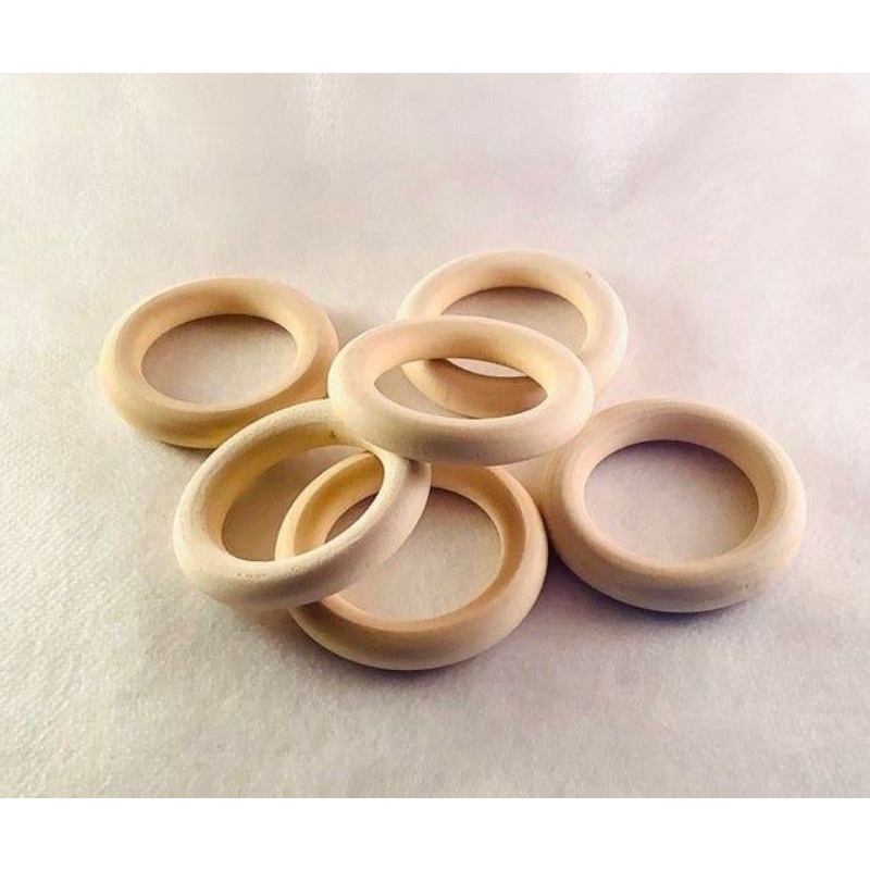 Jual Ring Kayu 3 Cm 5 Cm 7 Cm 8 Cm Vernis Dan Polos Ring O Kayu