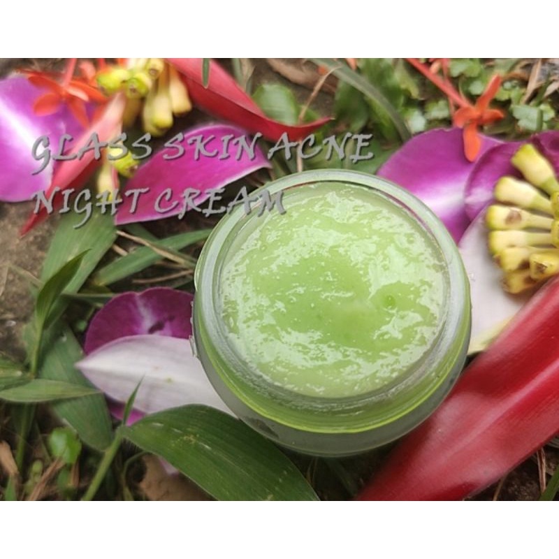 Jual Night Cream Acne Glass Skin (500g) Shopee Indonesia