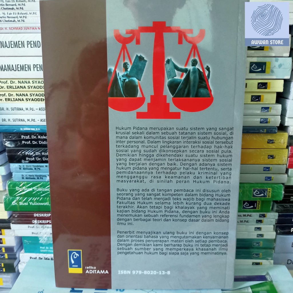 Jual Asas Asas Hukum Pidana Di Indonesia - Wirjono P | Shopee Indonesia