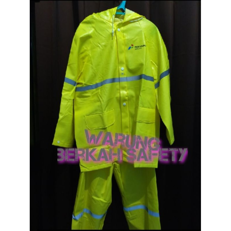 Jual ( DUSAFE) Jas hujan / Raincoat logo pertamina | Shopee Indonesia
