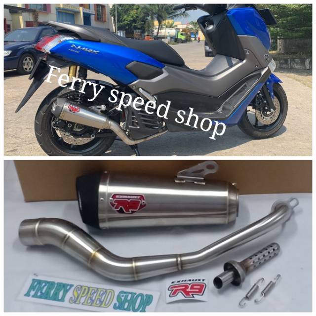 Jual knalpot R9 New alpha series Nmax new old Aerox Lexi 125 Adv 150 ...