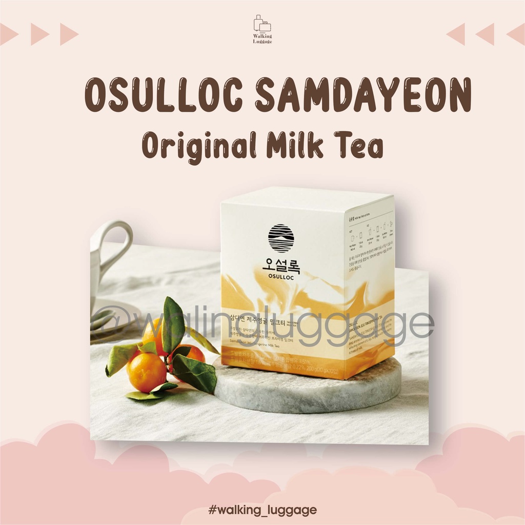 Jual Osulloc Samdayeon Original Milk Tea Teh Susu Korea Shopee Indonesia