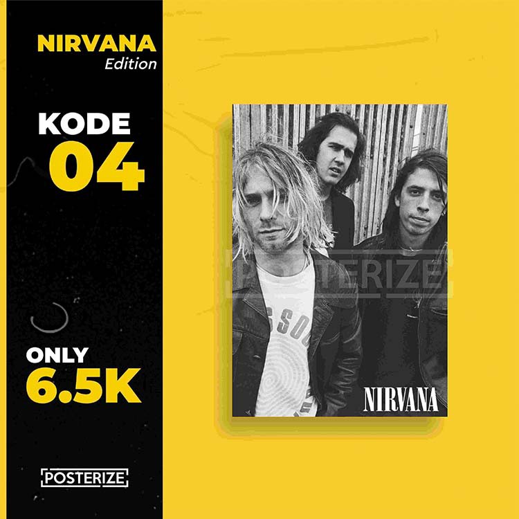 Jual POSTER BAND NIRVANA KURT COBAIN WALL DECOR MURAH | Shopee Indonesia