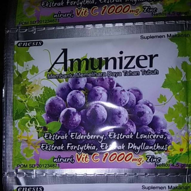 Jual amunizer vit C 1000 serbuk 45gr sachet | Shopee Indonesia
