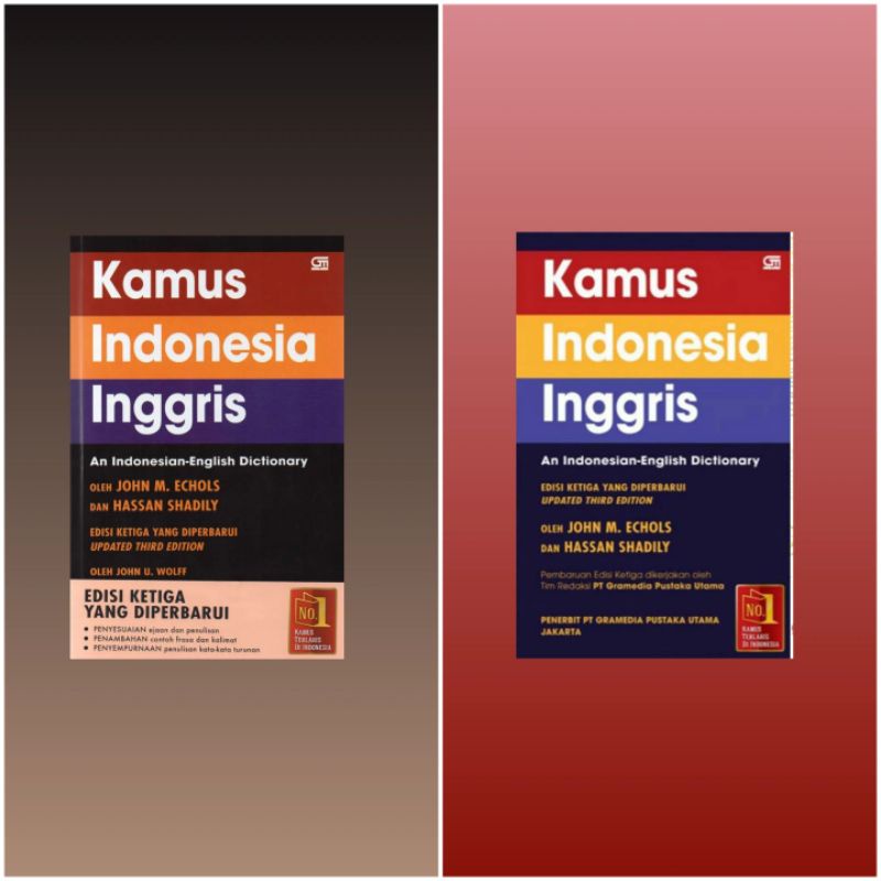 Jual Kamus Indonesia Inggris Edisi Yang Diperbarui John M Echols And Hassan Sadily Hc And Sc 