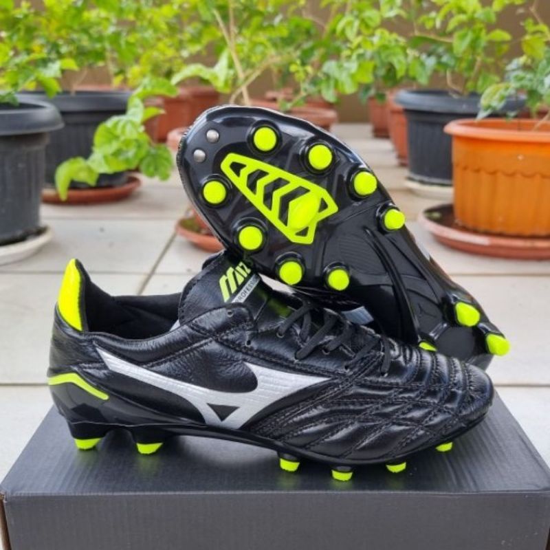 Mizuno morelia on sale neo black green