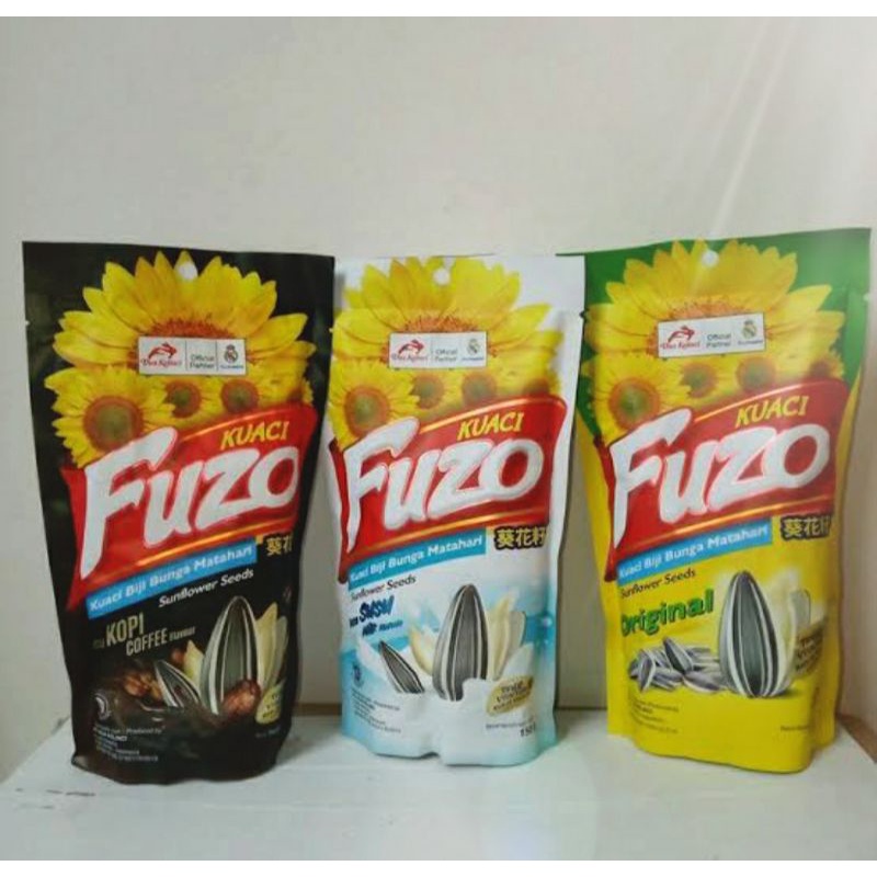 Jual Kuaci FUZO Rasa Original, Kopi, dan Susu 150gr | Shopee Indonesia