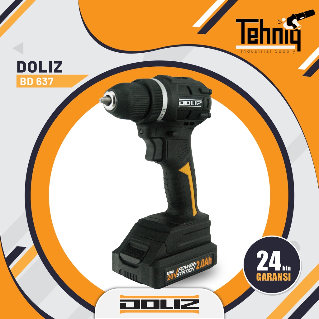 Jual Mesin Bor Baterai Bor Tangan DOLIZ BD637 Cordless Drill BD