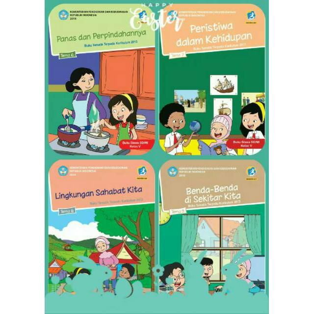 Jual Paket Tematik Kelas 5 Semester 2 Kurikulum 2013 Revisi 2017 ...