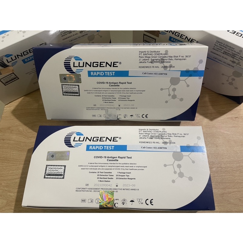 Jual Alat Test Swab Antigen Clungene Biru 100% Original | Shopee Indonesia