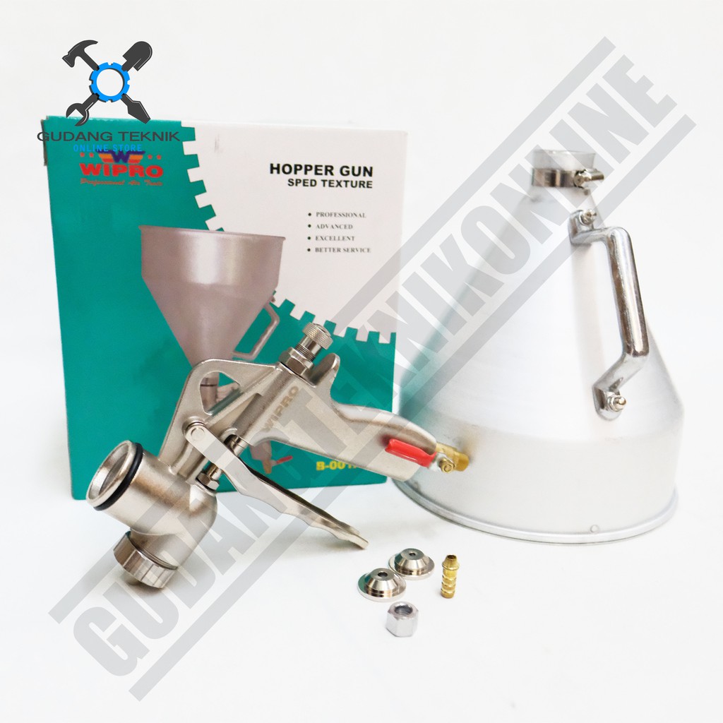 Jual Spray Gun Sped Texture Hopper Gun Wipro B001A B-001A | Shopee ...