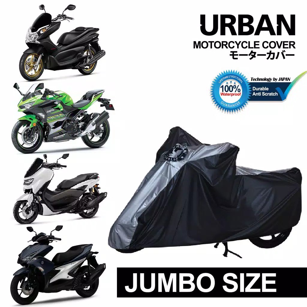 Jual Sarung Motor Cover Motor Urban Ukuran Jumbo & Standard Universal