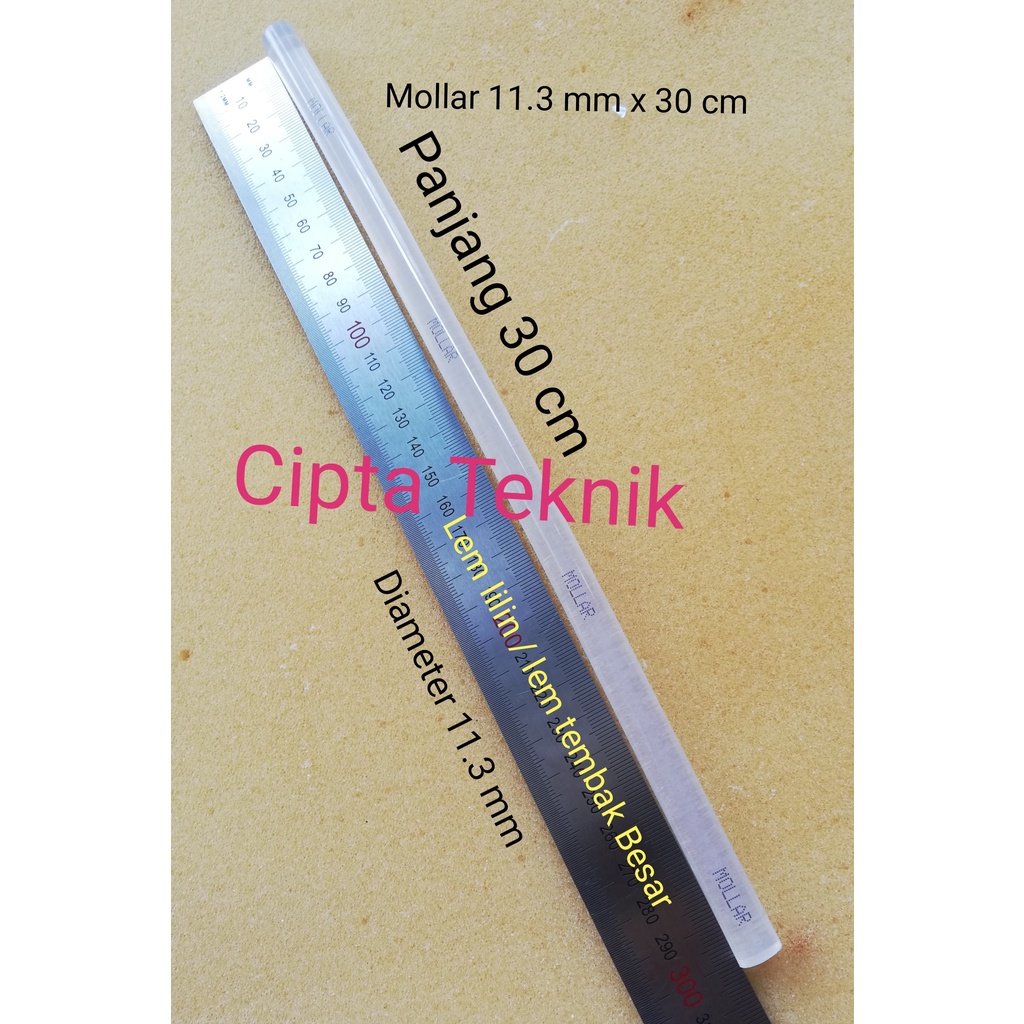 Jual Lem tembak besar 11,3mm x 30cm Mollar Lem Lilin Lem Stick Lem ...