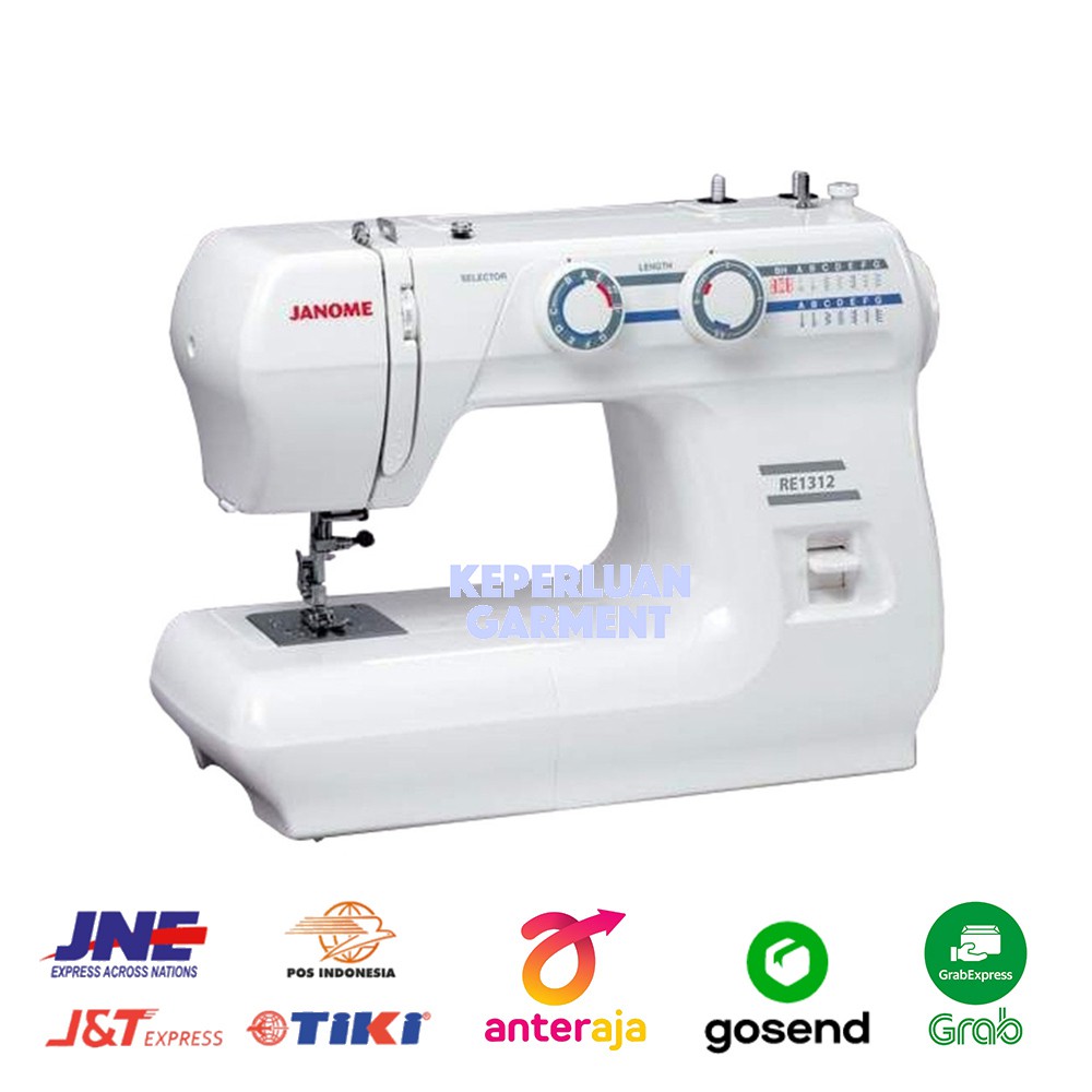 Jual Mesin Jahit JANOME RE 1312 / RE1312 (Portable & Multifungsi