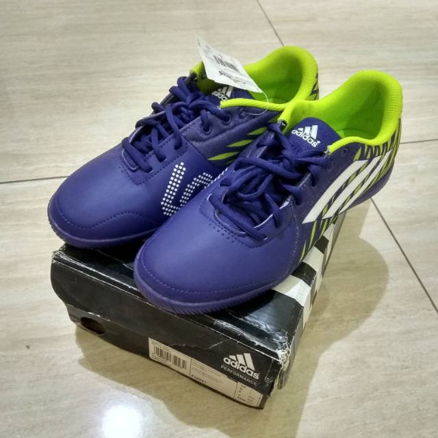 Sepatu Futsal ADIDAS FREE FOOTBALL SPEEDKICK SALA Purple Green ORIGINAL Rare Murah